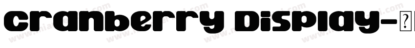 Cranberry Display字体转换